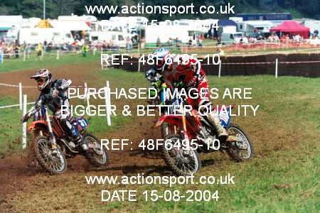 Photo: 48F6495-10 ActionSport Photography 15/08/2004 Moredon MX Aces of Motocross - Farleigh Castle _3_125s #100