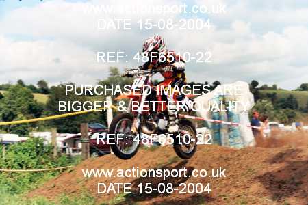 Photo: 48F6510-22 ActionSport Photography 15/08/2004 Moredon MX Aces of Motocross - Farleigh Castle _6_65s #116