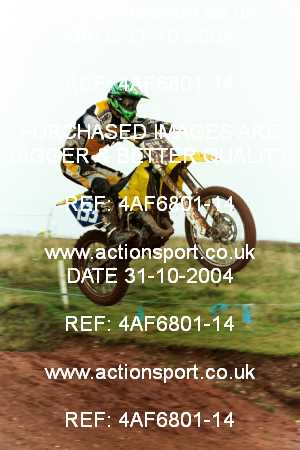 Photo: 4AF6801-14 ActionSport Photography 31/10/2004 AMCA Polesworth MXC - Stipers Hill _4_Seniors125s #133
