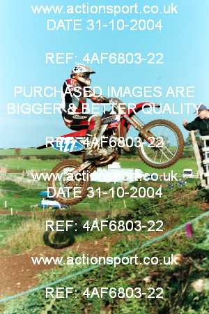 Photo: 4AF6803-22 ActionSport Photography 31/10/2004 AMCA Polesworth MXC - Stipers Hill _1_Juniors125Over18 #127