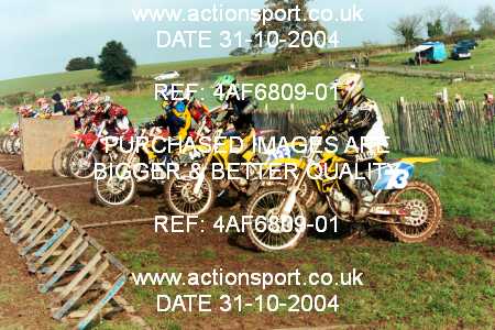 Photo: 4AF6809-01 ActionSport Photography 31/10/2004 AMCA Polesworth MXC - Stipers Hill _4_Seniors125s #133