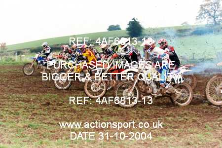 Photo: 4AF6813-13 ActionSport Photography 31/10/2004 AMCA Polesworth MXC - Stipers Hill _7_250-750Juniors #1