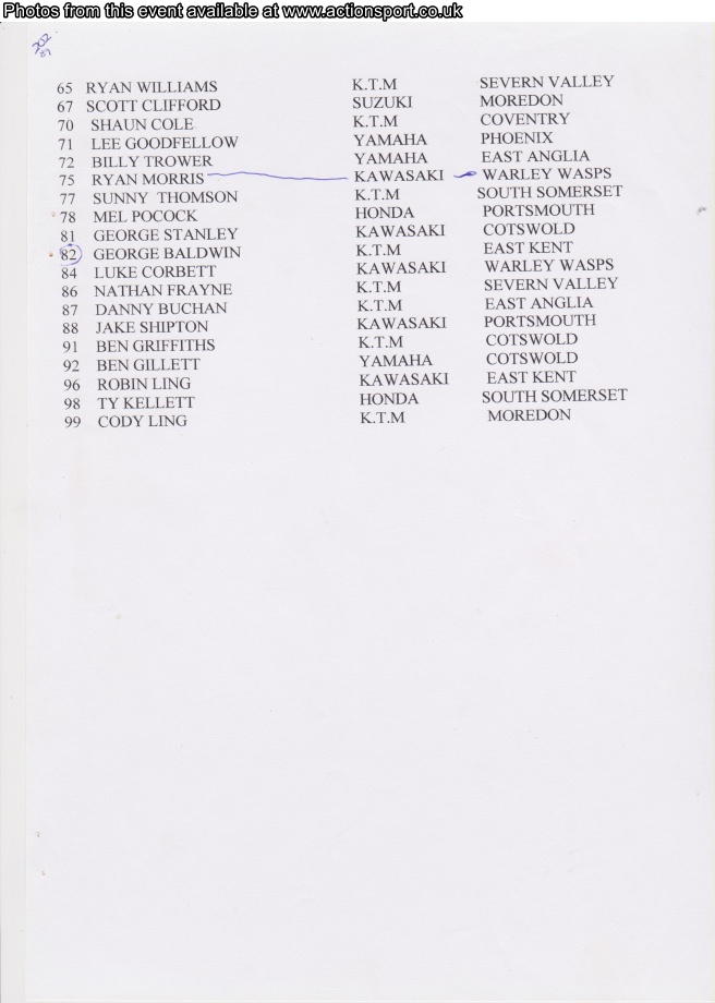 Event programme page