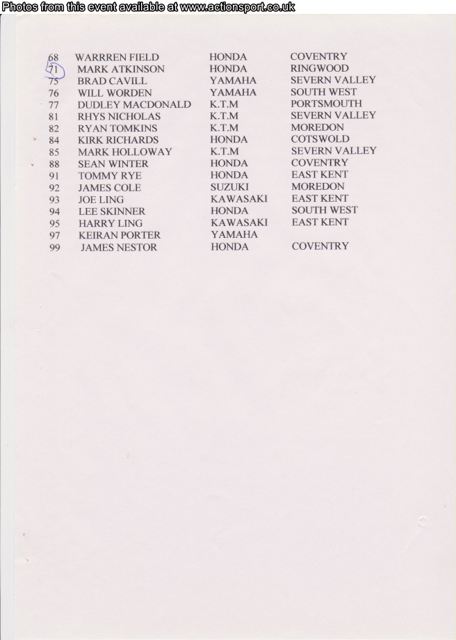 Event programme page