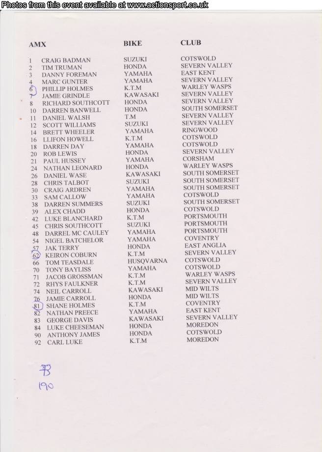 Event programme page