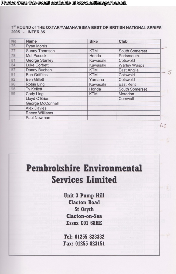 Event programme page