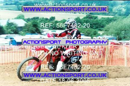Photo: 56F7482-20 ActionSport Photography 18/06/2005 BSMABrookthorpe _2_Senior125s #151