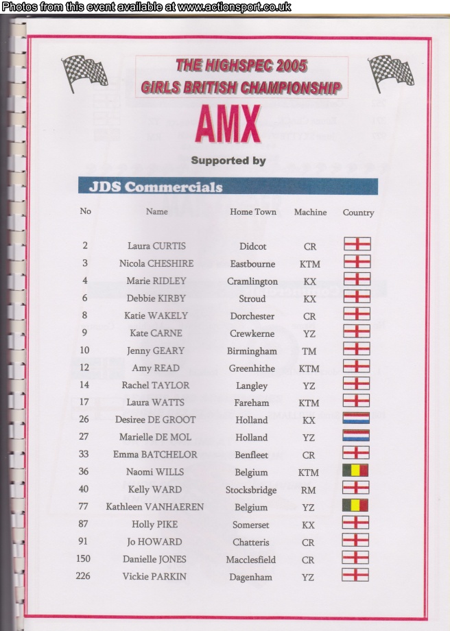 Event programme page