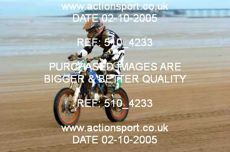 Photo: 510_4233 ActionSport Photography 1,2/10/2005 Weston Beach Race 2005  _5_Youth85cc #95