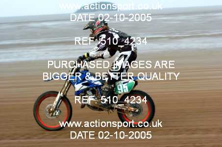 Photo: 510_4234 ActionSport Photography 1,2/10/2005 Weston Beach Race 2005  _5_Youth85cc #95
