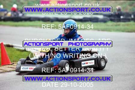 Photo: 5AF0914-34 ActionSport Photography 29/10/2005 Club 100 Kart Event - Ellough _1_AllDrivers #55
