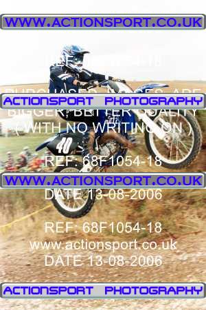 Photo: 68F1054-18 ActionSport Photography 13/08/2006 AMCA Devizes MC - West Kennett  _0_JuniorsPractice #40