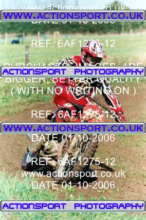 Photo: 6AF1275-12 ActionSport Photography 01/10/2006 Pre65 Motocross - Marks Tey  _0_SolosPractice #496