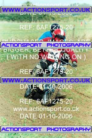 Photo: 6AF1275-20 ActionSport Photography 01/10/2006 Pre65 Motocross - Marks Tey  _0_SolosPractice #419