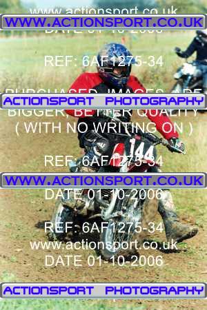 Photo: 6AF1275-34 ActionSport Photography 01/10/2006 Pre65 Motocross - Marks Tey  _0_SolosPractice #144