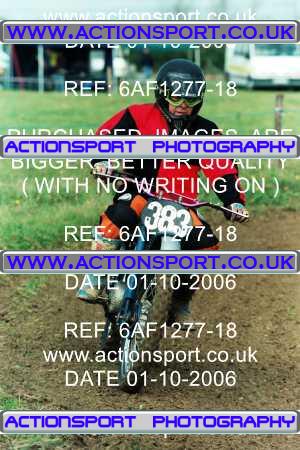 Photo: 6AF1277-18 ActionSport Photography 01/10/2006 Pre65 Motocross - Marks Tey  _2_Pre60s #383