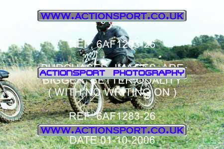 Photo: 6AF1283-26 ActionSport Photography 01/10/2006 Pre65 Motocross - Marks Tey  _6_Pre65UpTo350cc #232
