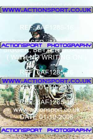 Photo: 6AF1285-16 ActionSport Photography 01/10/2006 Pre65 Motocross - Marks Tey  _7_Pre65Over350cc #140