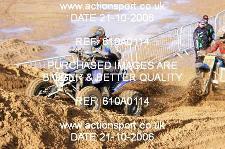 Photo: 610A0114 ActionSport Photography 21,22/10/2006 Weston Beach Race  _2_AdultQuadsSidecars #43