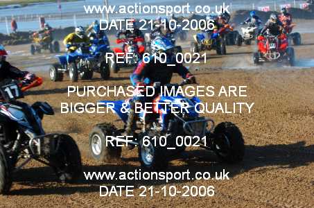 Photo: 610_0021 ActionSport Photography 21,22/10/2006 Weston Beach Race  _2_AdultQuadsSidecars #29