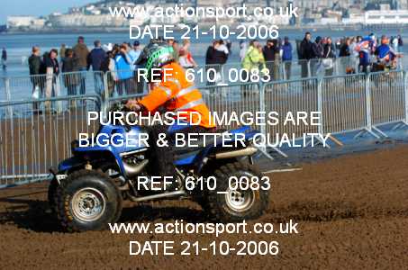 Photo: 610_0083 ActionSport Photography 21,22/10/2006 Weston Beach Race  _2_AdultQuadsSidecars #179
