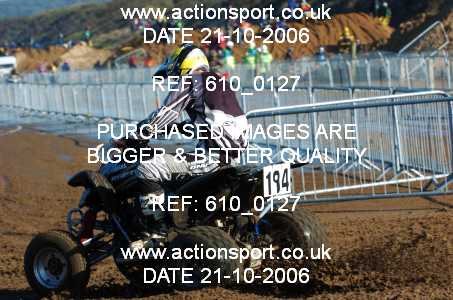 Photo: 610_0127 ActionSport Photography 21,22/10/2006 Weston Beach Race  _2_AdultQuadsSidecars #194