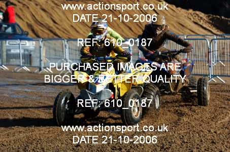 Photo: 610_0187 ActionSport Photography 21,22/10/2006 Weston Beach Race  _2_AdultQuadsSidecars #73