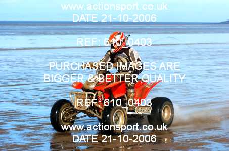 Photo: 610_0403 ActionSport Photography 21,22/10/2006 Weston Beach Race  _2_AdultQuadsSidecars #526