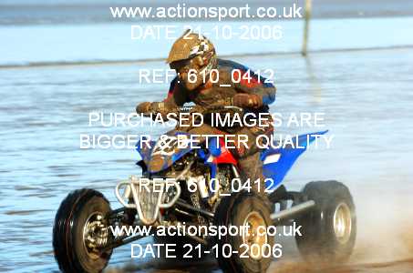 Photo: 610_0412 ActionSport Photography 21,22/10/2006 Weston Beach Race  _2_AdultQuadsSidecars #29