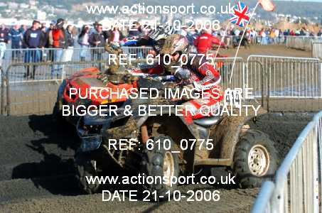 Photo: 610_0775 ActionSport Photography 21,22/10/2006 Weston Beach Race  _2_AdultQuadsSidecars #414