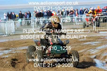 Photo: 610_1225 ActionSport Photography 21,22/10/2006 Weston Beach Race  _2_AdultQuadsSidecars #29