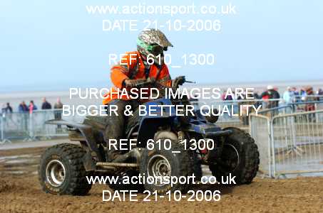 Photo: 610_1300 ActionSport Photography 21,22/10/2006 Weston Beach Race  _2_AdultQuadsSidecars #179