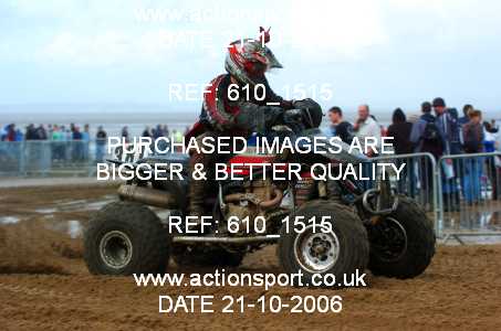 Photo: 610_1515 ActionSport Photography 21,22/10/2006 Weston Beach Race  _2_AdultQuadsSidecars #381