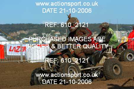 Photo: 610_2121 ActionSport Photography 21,22/10/2006 Weston Beach Race  _2_AdultQuadsSidecars #381
