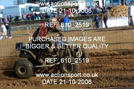 Photo: 610_2519 ActionSport Photography 21,22/10/2006 Weston Beach Race  _2_AdultQuadsSidecars #381