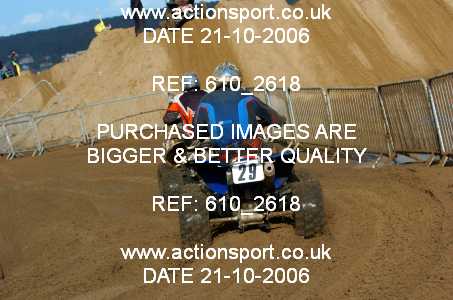Photo: 610_2618 ActionSport Photography 21,22/10/2006 Weston Beach Race  _2_AdultQuadsSidecars #29