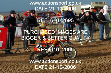 Photo: 610_2695 ActionSport Photography 21,22/10/2006 Weston Beach Race  _1_Junior65cc #87