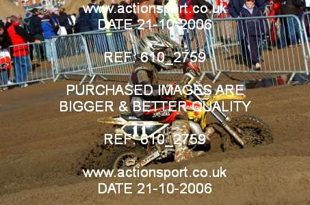 Photo: 610_2759 ActionSport Photography 21,22/10/2006 Weston Beach Race  _1_Junior65cc #11