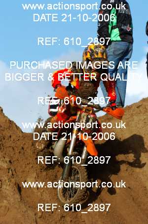 Photo: 610_2897 ActionSport Photography 21,22/10/2006 Weston Beach Race  _1_Junior65cc #87