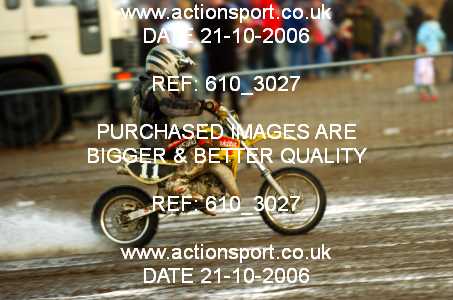 Photo: 610_3027 ActionSport Photography 21,22/10/2006 Weston Beach Race  _1_Junior65cc #11