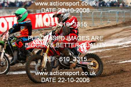 Photo: 610_3315 ActionSport Photography 21,22/10/2006 Weston Beach Race  _3_Youth85cc-ArmyHarleys #48