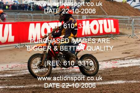 Photo: 610_3319 ActionSport Photography 21,22/10/2006 Weston Beach Race  _3_Youth85cc-ArmyHarleys #36