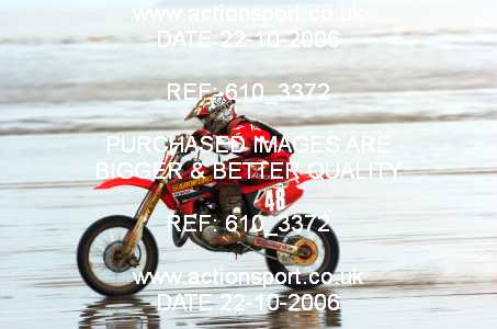Photo: 610_3372 ActionSport Photography 21,22/10/2006 Weston Beach Race  _3_Youth85cc-ArmyHarleys #48