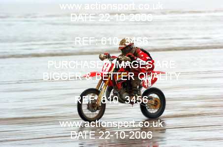 Photo: 610_3456 ActionSport Photography 21,22/10/2006 Weston Beach Race  _3_Youth85cc-ArmyHarleys #48