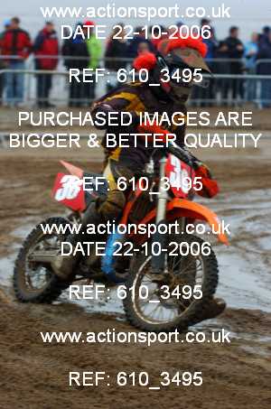 Photo: 610_3495 ActionSport Photography 21,22/10/2006 Weston Beach Race  _3_Youth85cc-ArmyHarleys #36
