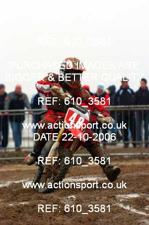 Photo: 610_3581 ActionSport Photography 21,22/10/2006 Weston Beach Race  _3_Youth85cc-ArmyHarleys #48