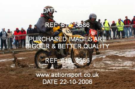 Photo: 610_3586 ActionSport Photography 21,22/10/2006 Weston Beach Race  _3_Youth85cc-ArmyHarleys #101