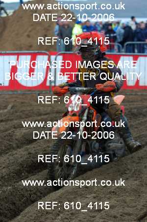 Photo: 610_4115 ActionSport Photography 21,22/10/2006 Weston Beach Race  _3_Youth85cc-ArmyHarleys #36
