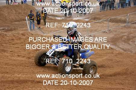 Photo: 710_2243 ActionSport Photography 20,21/10/2007 Weston Beach Race 2007  _3_YouthQuads #34