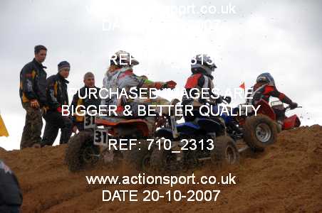 Photo: 710_2313 ActionSport Photography 20,21/10/2007 Weston Beach Race 2007  _3_YouthQuads #34